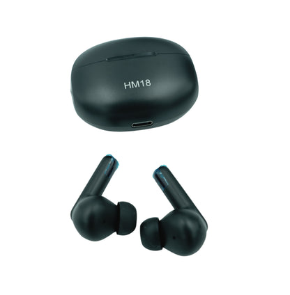 HM18 Pro Black Earbuds