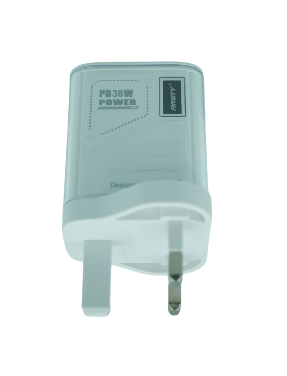 PD 38 Watts White Charger with C-Type Cable