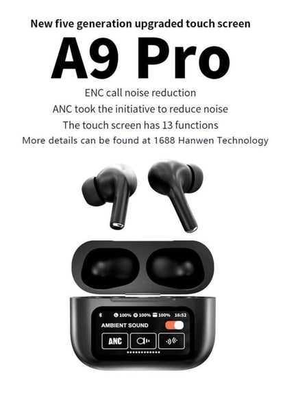 A9 Pro Black Earbuds